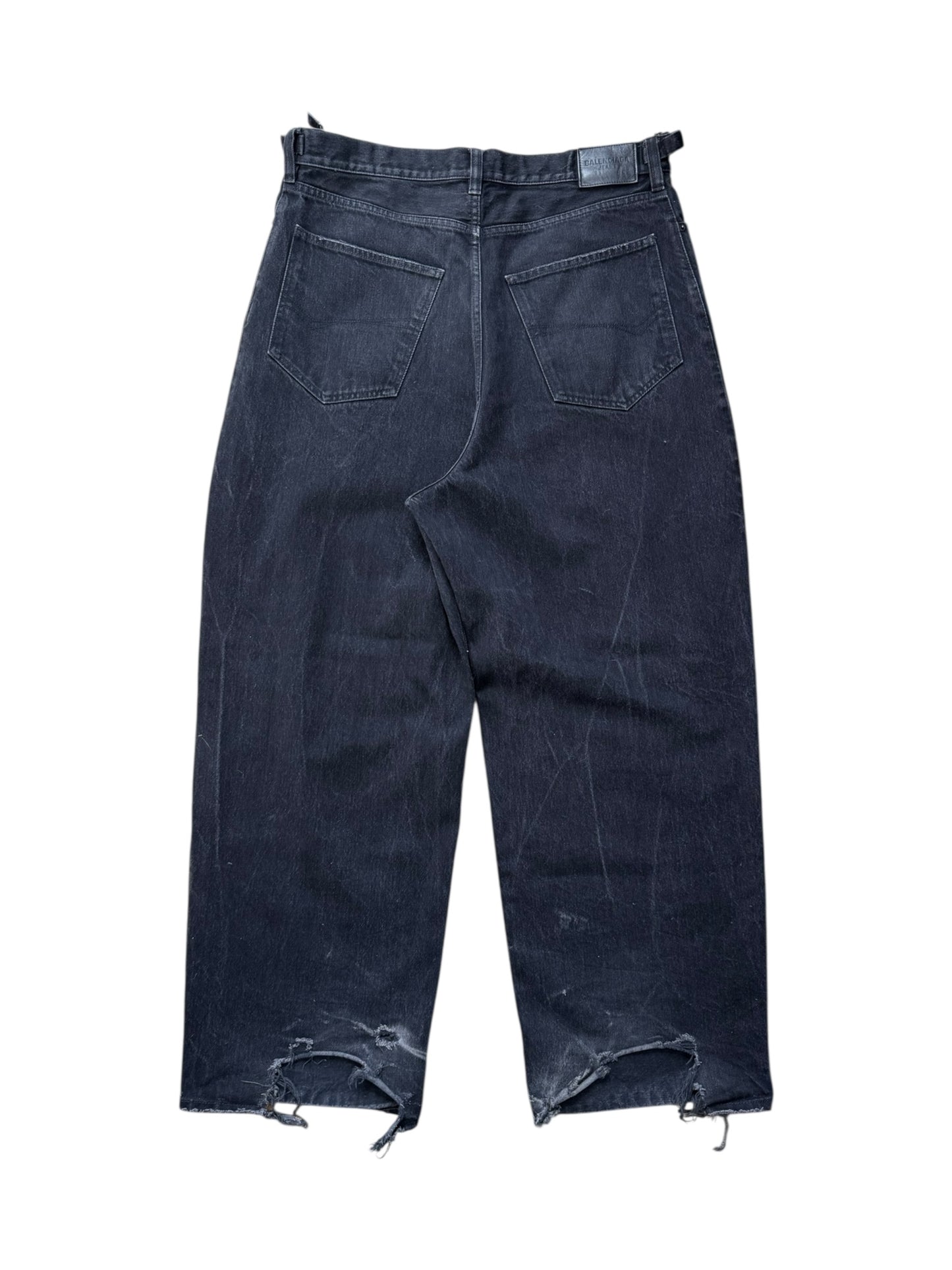 Balenciaga FW22 Black Skater Denim