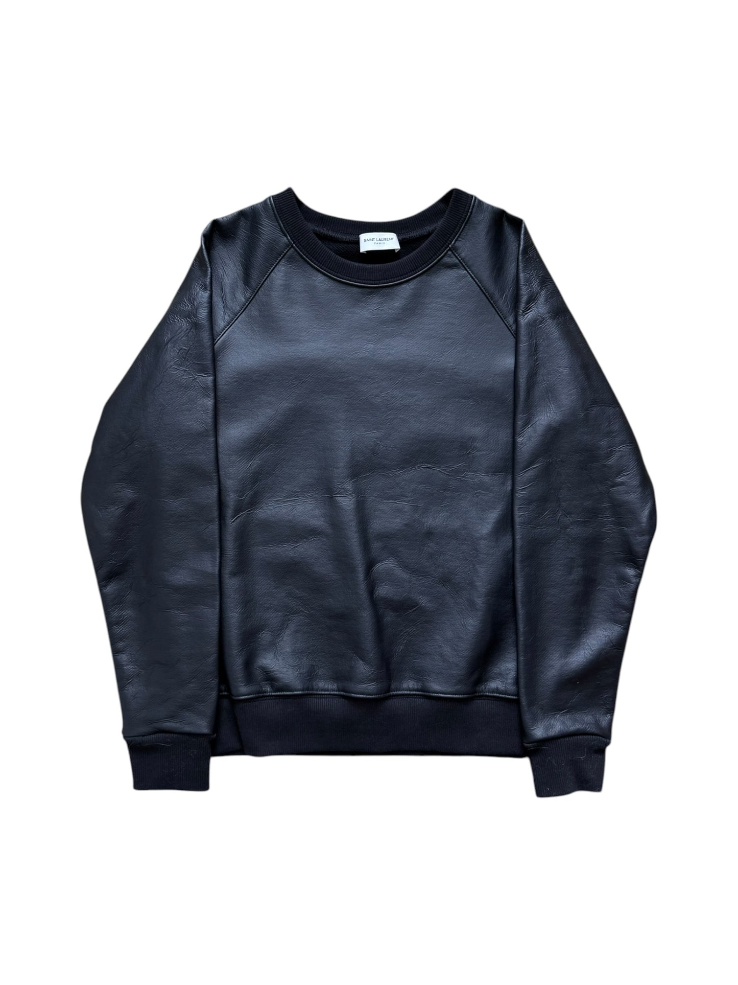 Saint Laurent 2015 Vegan Leather Sweatshirt