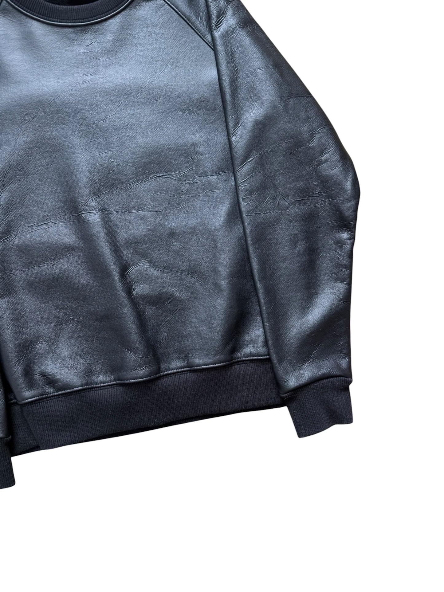 Saint Laurent 2015 Vegan Leather Sweatshirt
