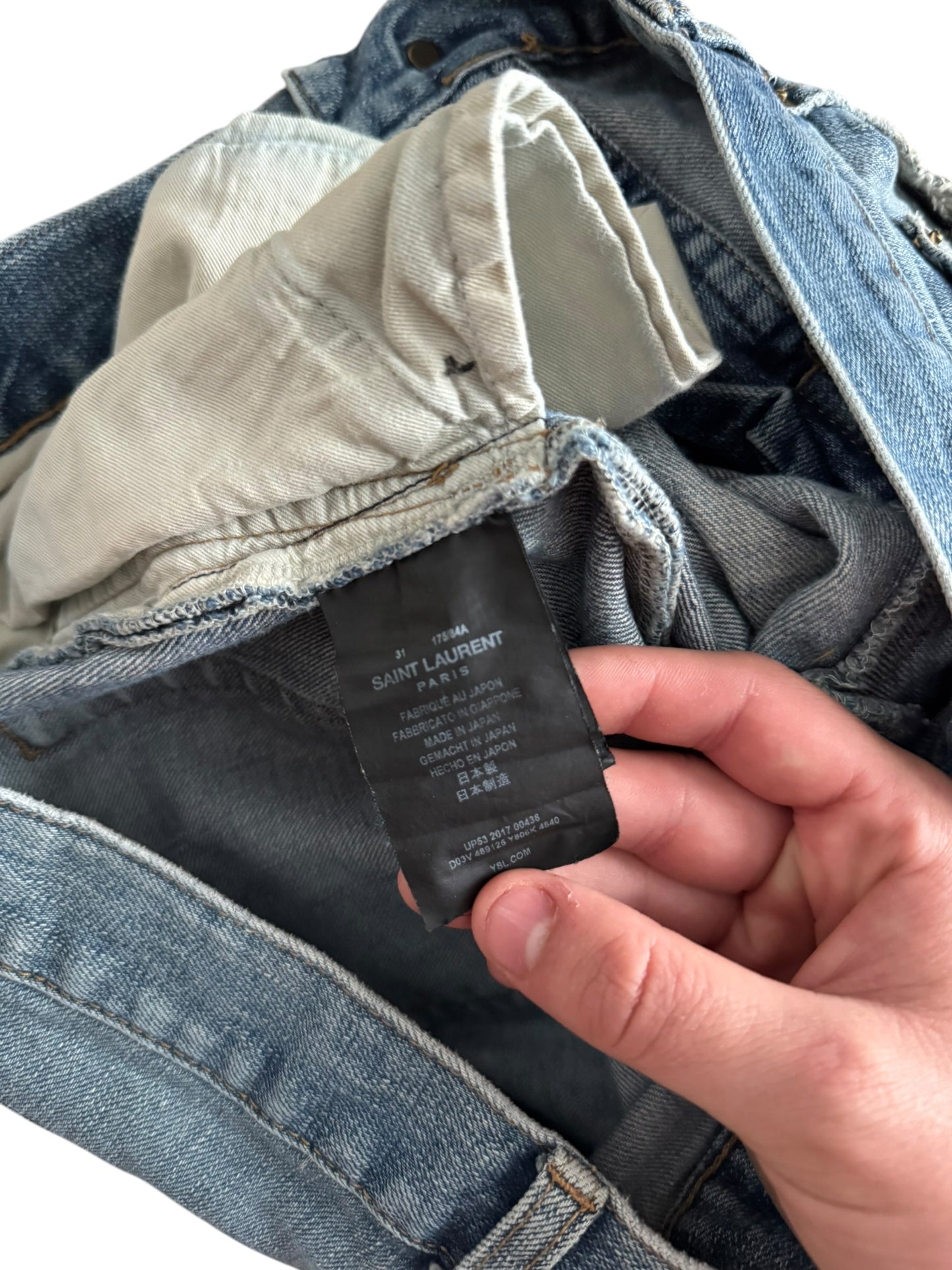 Saint Laurent 2017 Distressed D02 Denim