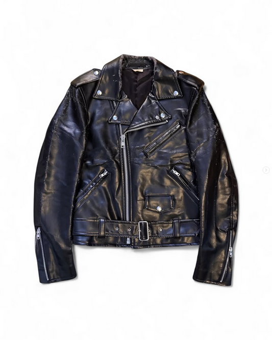 Comme Des Garçons Homme Plus AW15 Wolf Decal Biker Jacket